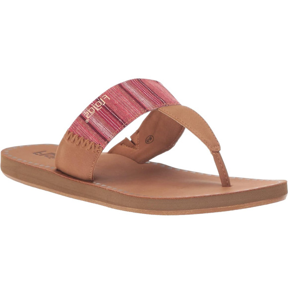 "Flojos Grace Women's Tribal Print Sandals, Red, Size 7" - Picture 3 of 5